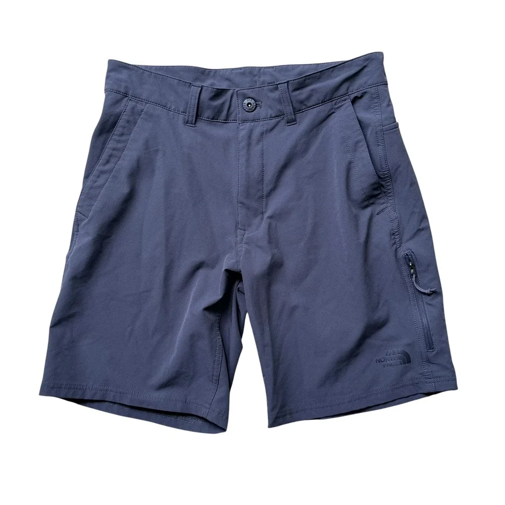 The North‎ Face Mens Gray Technical Hiking Shorts Size 30 Zipper Pocket Outdoor